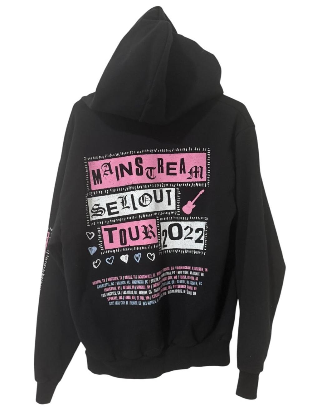 Rare Machine Gun Kelly (MGK) Mainstream Sellout Tour 2022 Zip-Up Hoodie - Picture 4 of 9